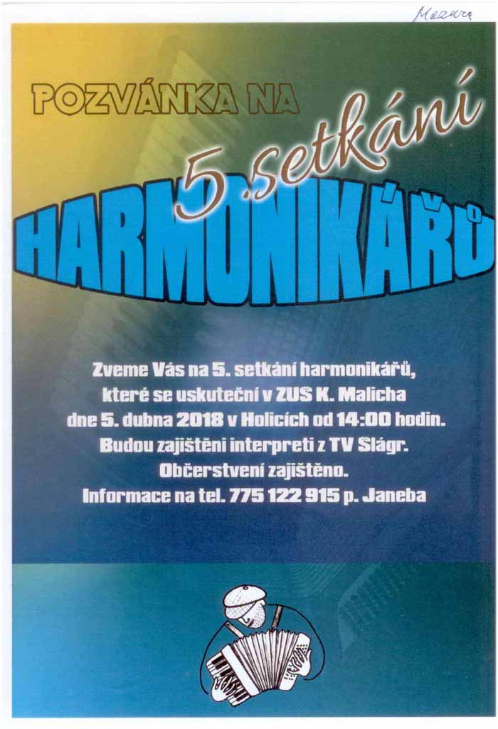 Pozvánka do Holic 2018